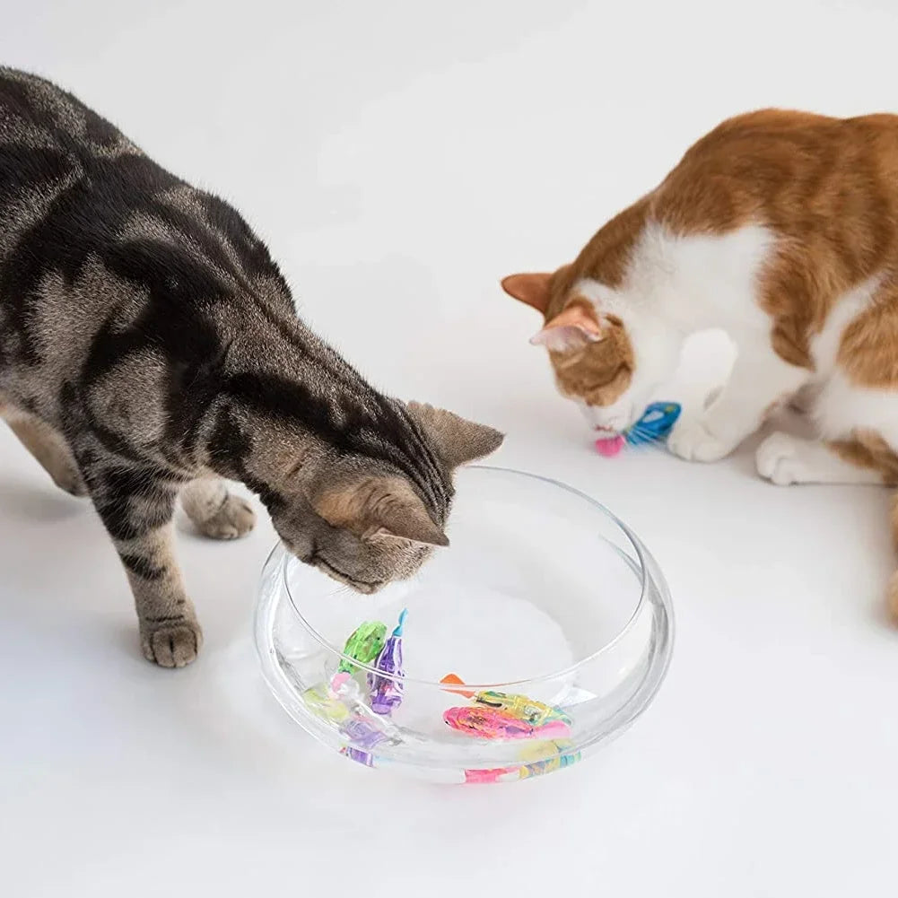 LED Interactive Cat Toy Swimming Robot Fish Stimulates Hunter Instincts