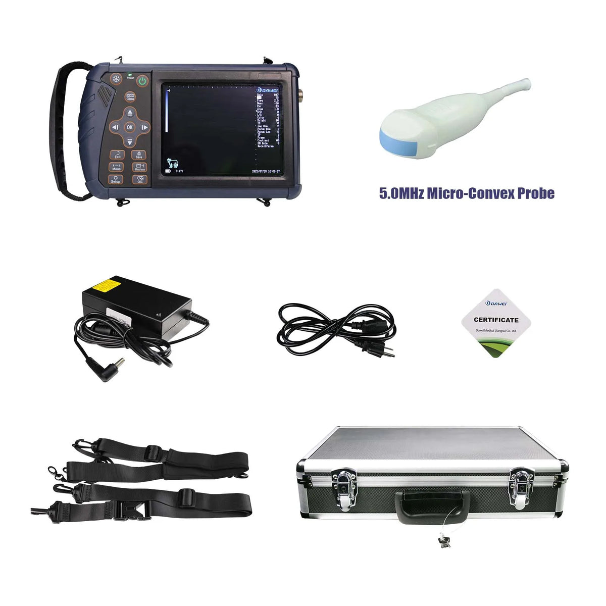 DAWEI Portable Veterinary Ultrasound Scanner B-Ultra For Farm Animals
