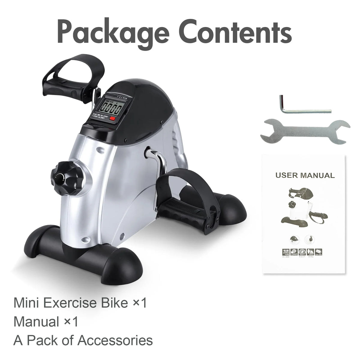 Mini Under Desk Motorized Pedal Exerciser With Display