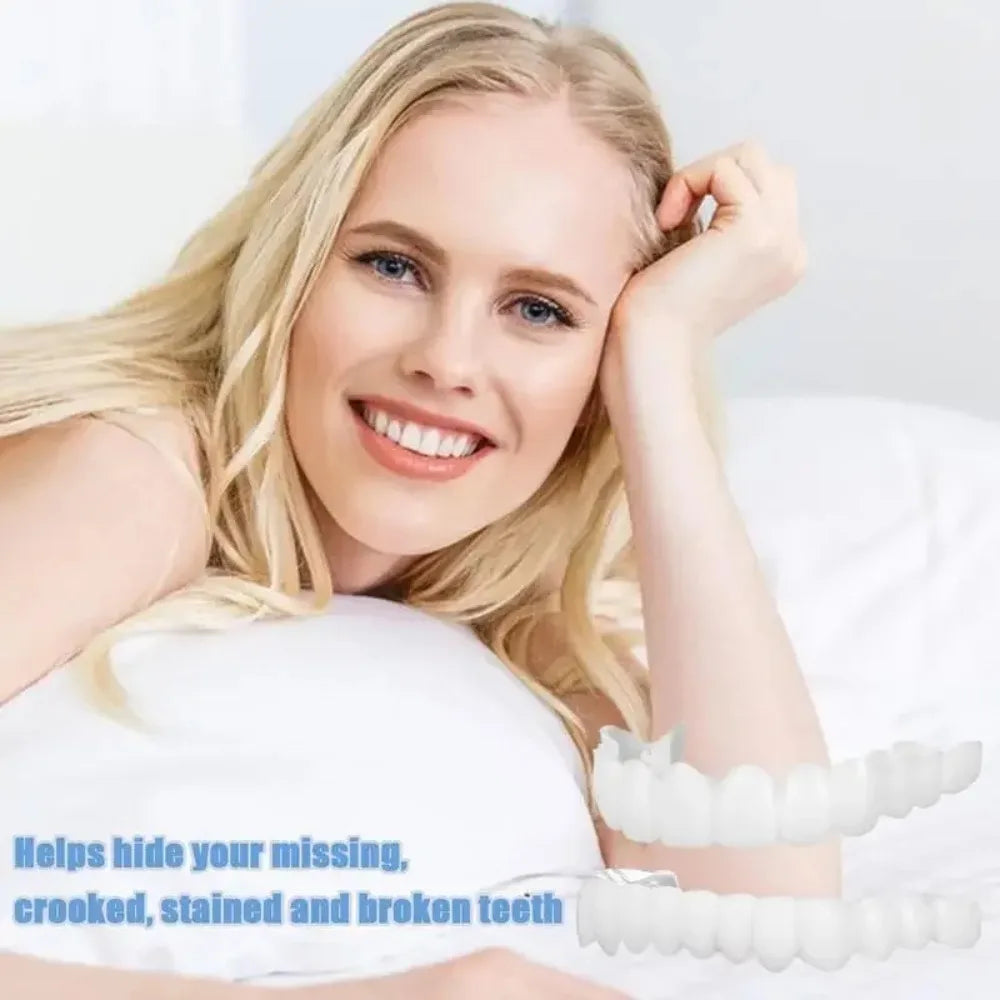 Temporary Snap On Veneers for Upper and Lower Teeth