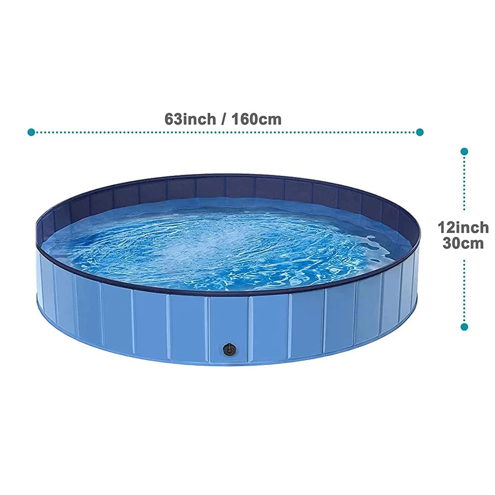 Portable Dog Pool Bath Tub For Large Dogs Foldable Waterproof