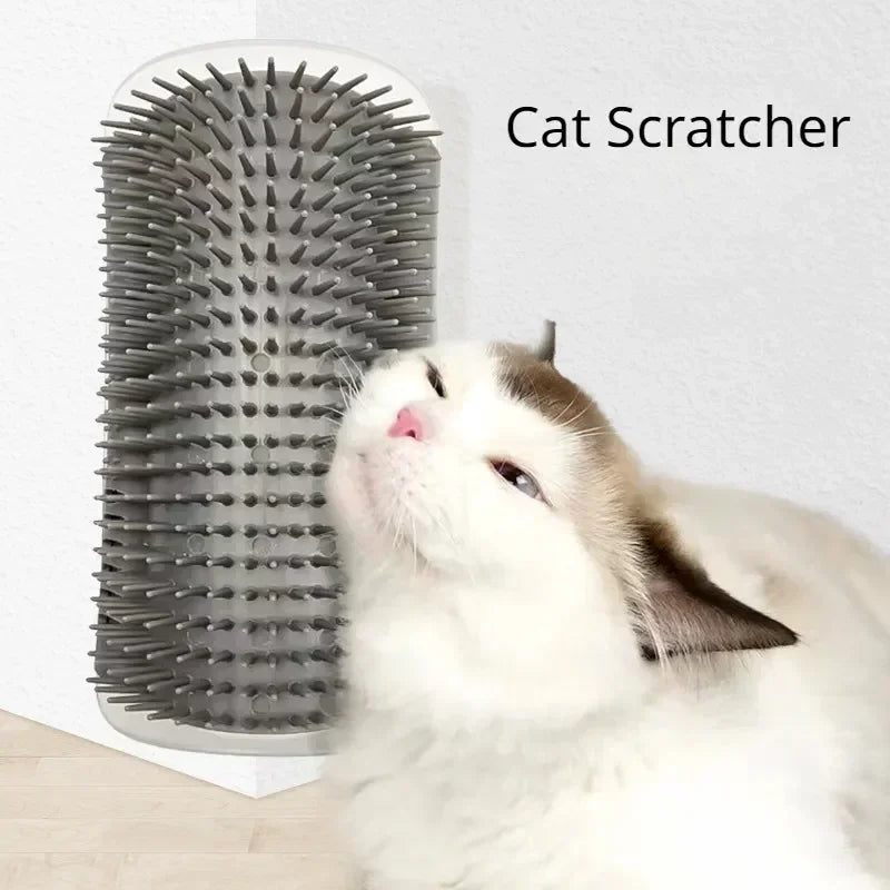 Essential Pet Grooming Brush And Scratcher With Integrated Catnip