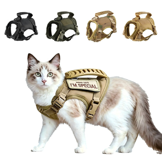 Petravel Breathable Mesh Escape Proof Cat Tactical Vest