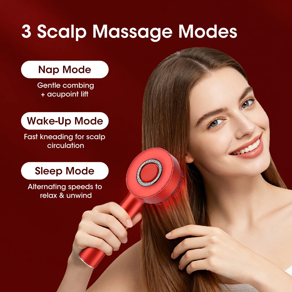 Afdeal Electric Kneading Massage Hair Comb Scalp Oil Applicator
