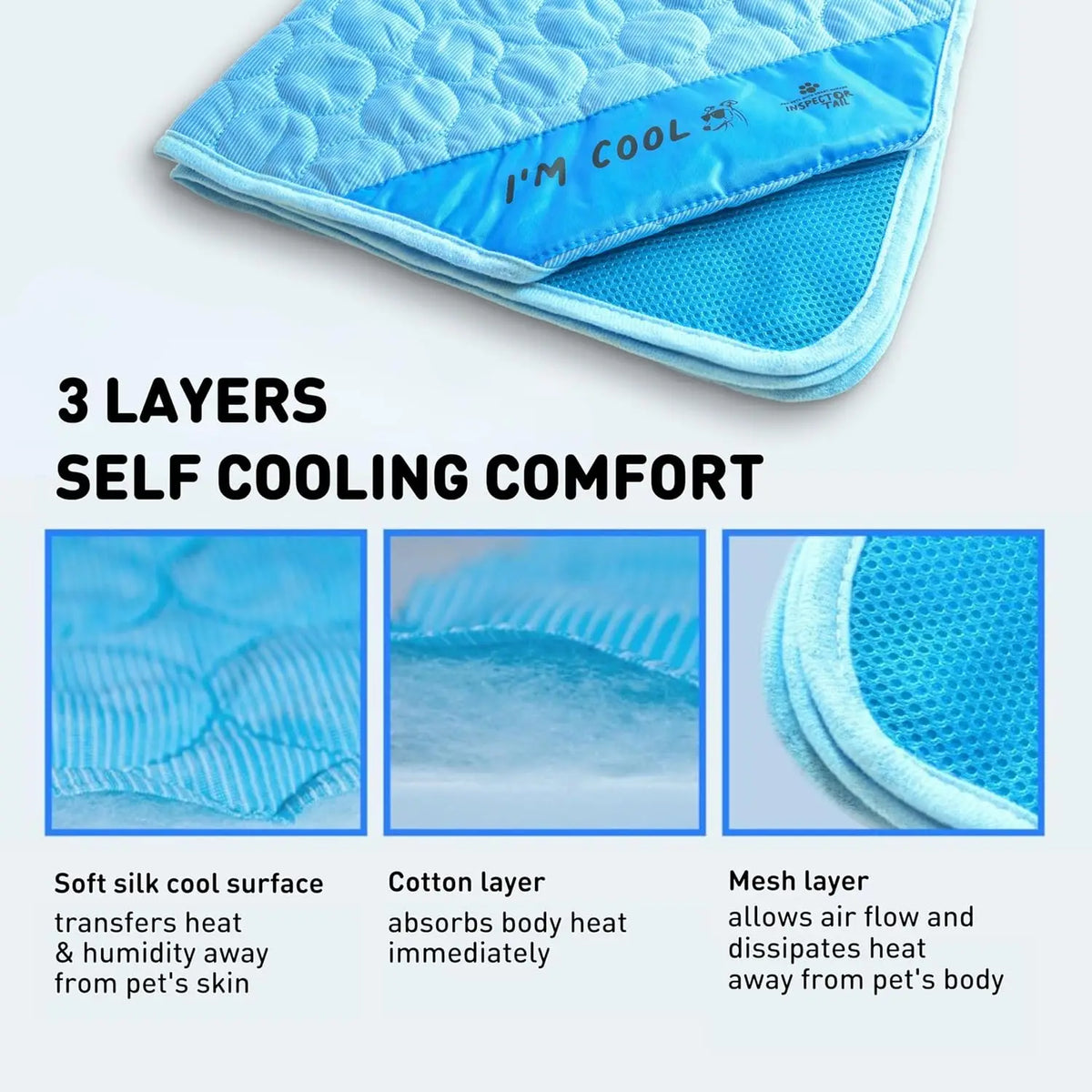 Self Cooling Dog Mat For Indoor And Outdoor Comfort