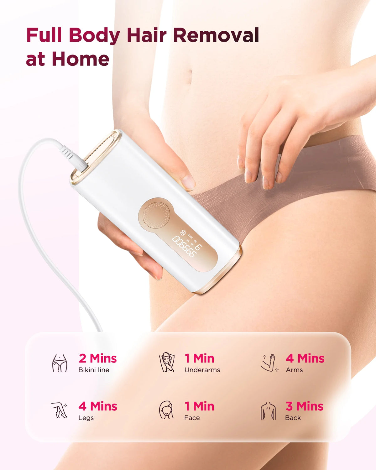Totmizby IPL Laser Epilator Painless Permanent Hair Remover