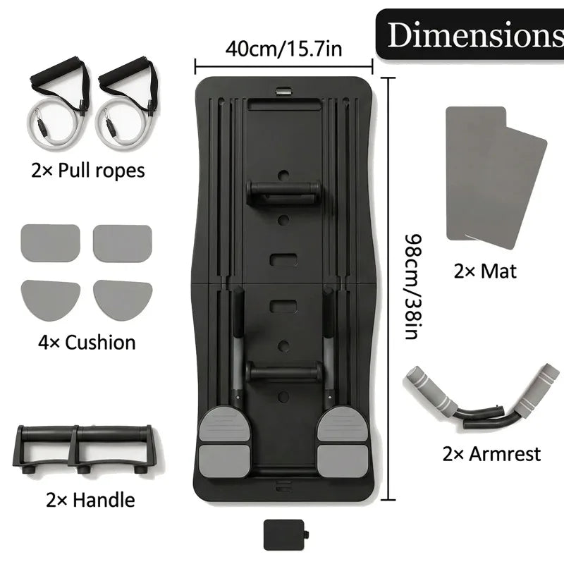 4 In 1 Foldable Ab Workout Board With Resistance Bands