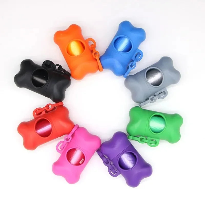 Bone Shaped Portable Dog Waste Bag Dispenser For Daily Walks