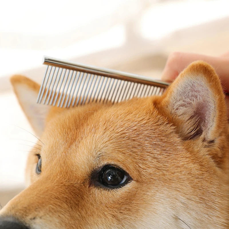 Stainless Steel Dog Comb For Removing Long Thick Pet Fur