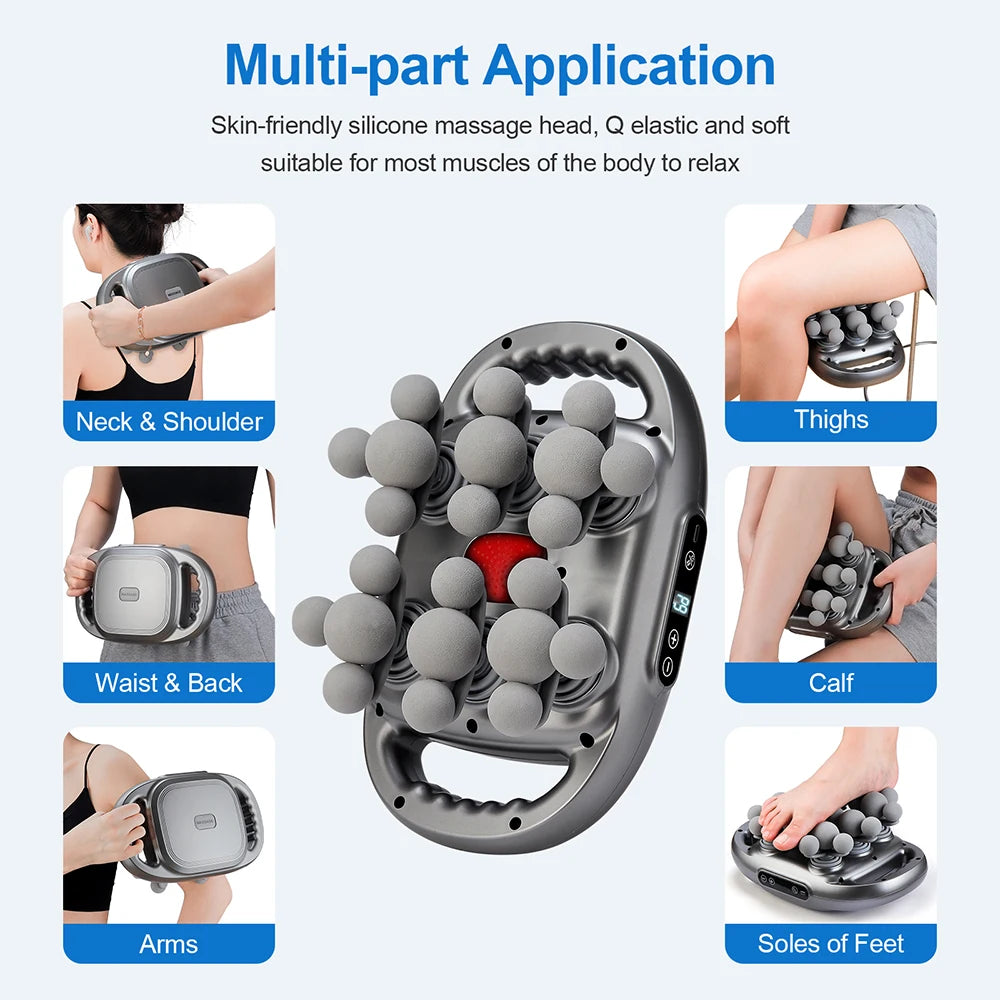 Foreverlily 22 Head Fascia Gun Professional Body Massager