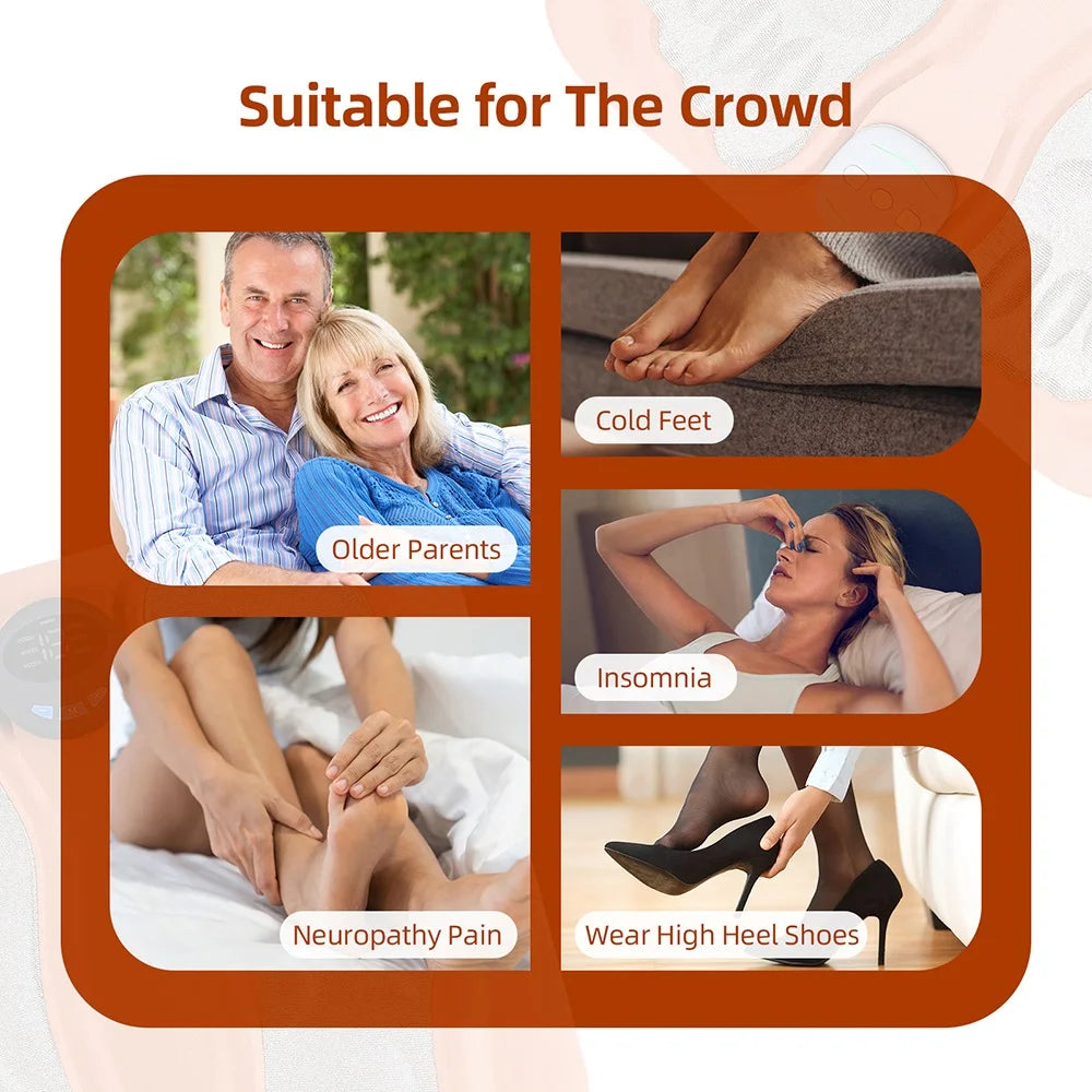 Foreverlily Rechargeable Foot Massager Pad With Remote Control