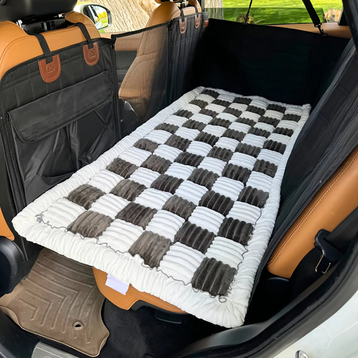 Warm Car Seat Dog Bed Mat With Anti-Slip Washable Cushion