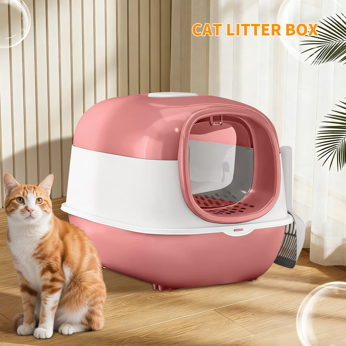 Dual Mode Extra Large Switchable Cat Litter Box For Multi Cats