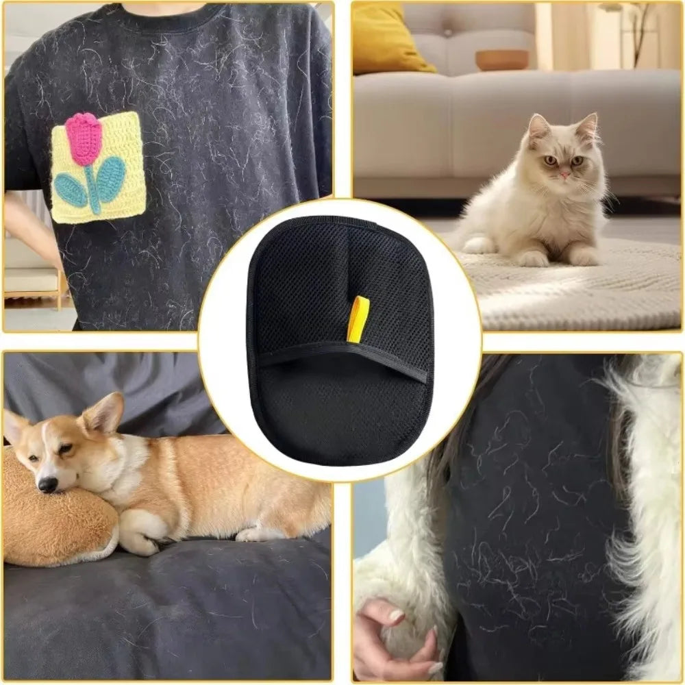 Pet Deshedding Grooming Gloves for Dogs Cats and Rabbits