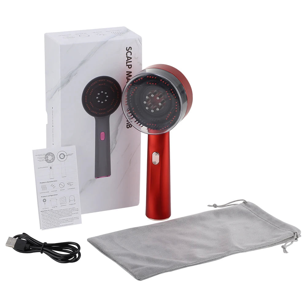 Afdeal Electric Kneading Massage Hair Comb Scalp Oil Applicator