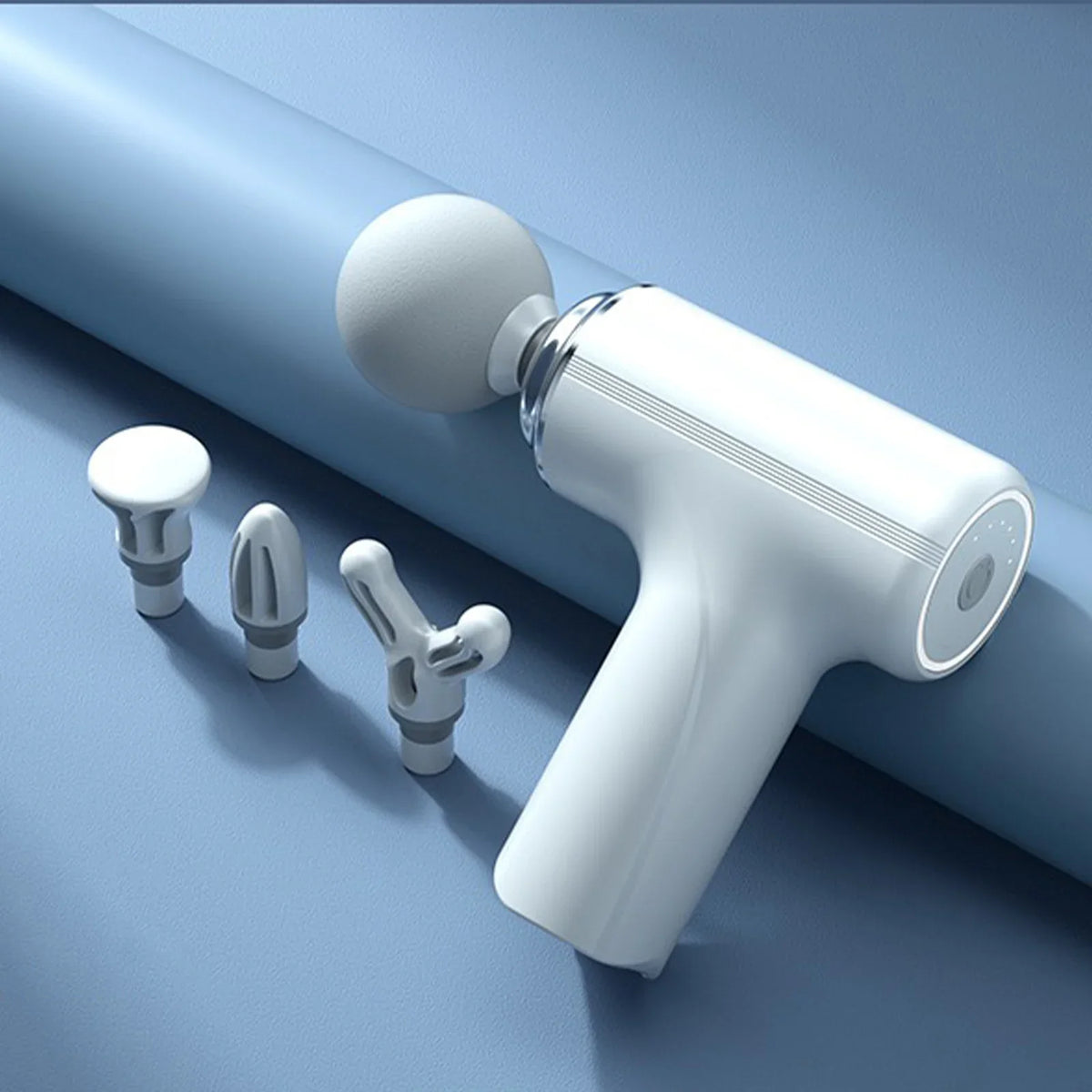 Portable Electric Fascia Massage Gun With 4 Interchangeable Heads