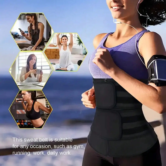 Women Waist Trainer Belt For Sauna Sweat Fitness Training
