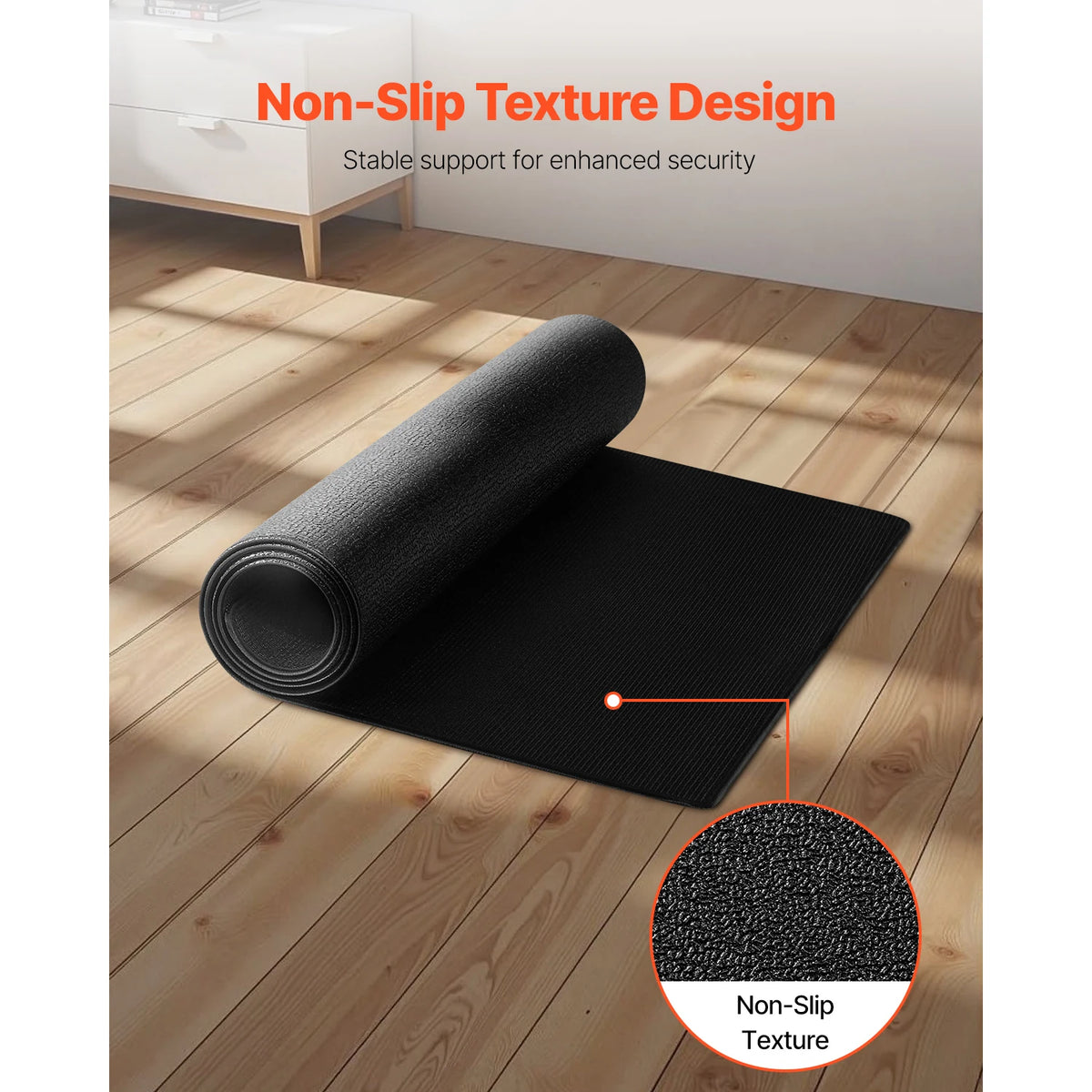 VEVOR Treadmill Mat Waterproof Non Slip Protective Floor Cover