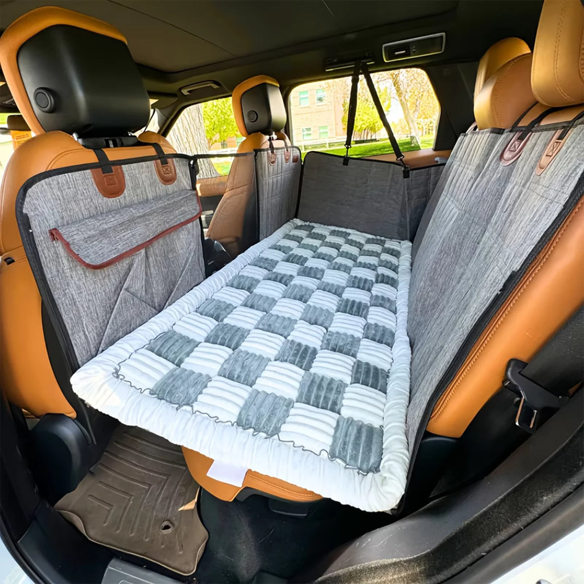 Warm Car Seat Dog Bed Mat With Anti-Slip Washable Cushion