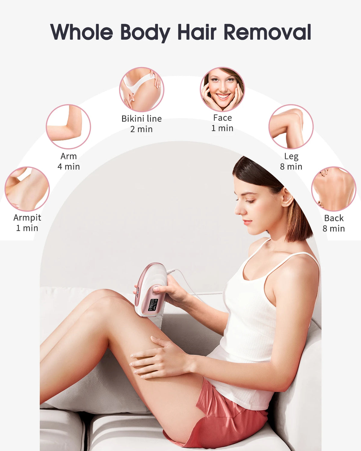 Totmizby Portable IPL Ice Cooling Laser Hair Removal Device