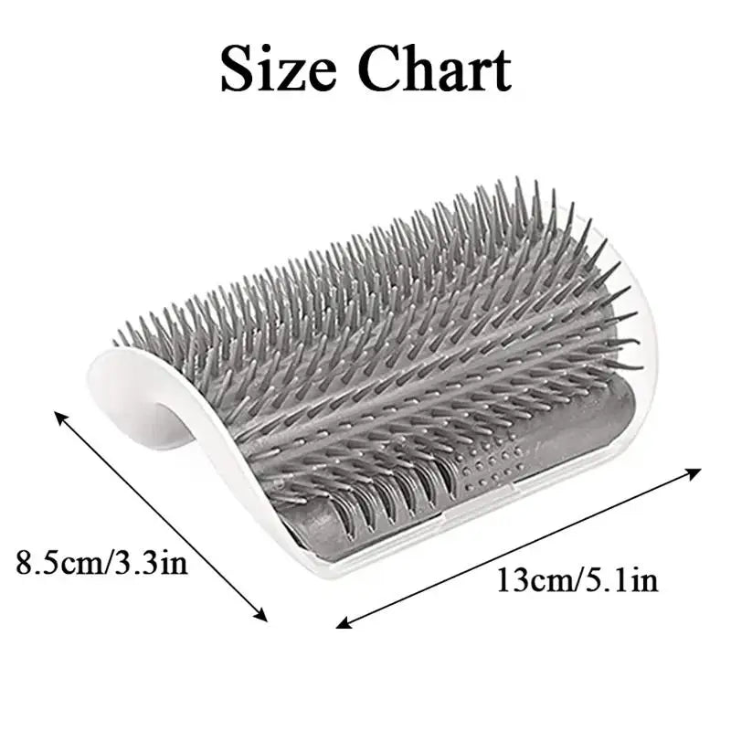 Essential Pet Grooming Brush And Scratcher With Integrated Catnip