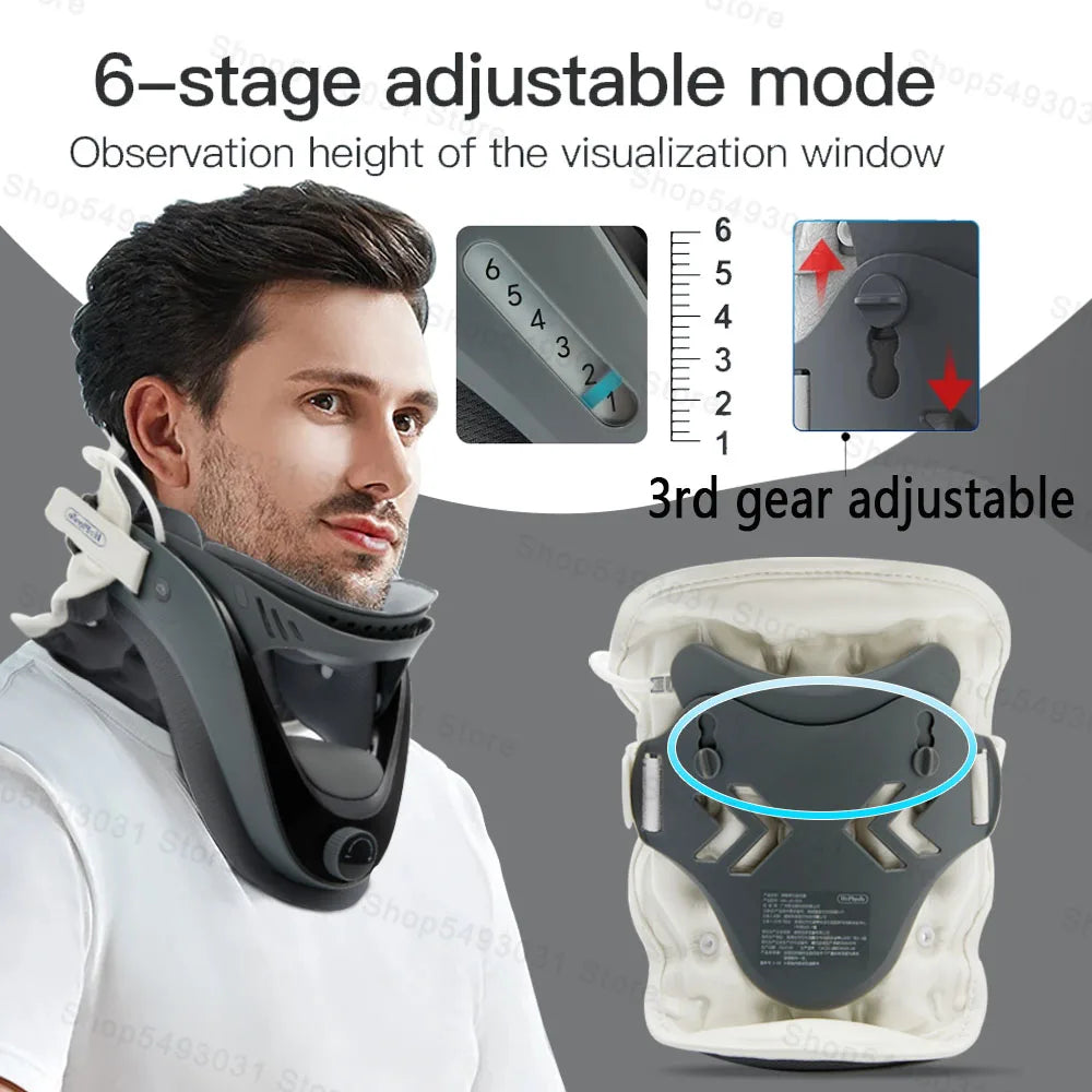 Adjustable Cervical Neck Traction Device For Home Orthopedic Support
