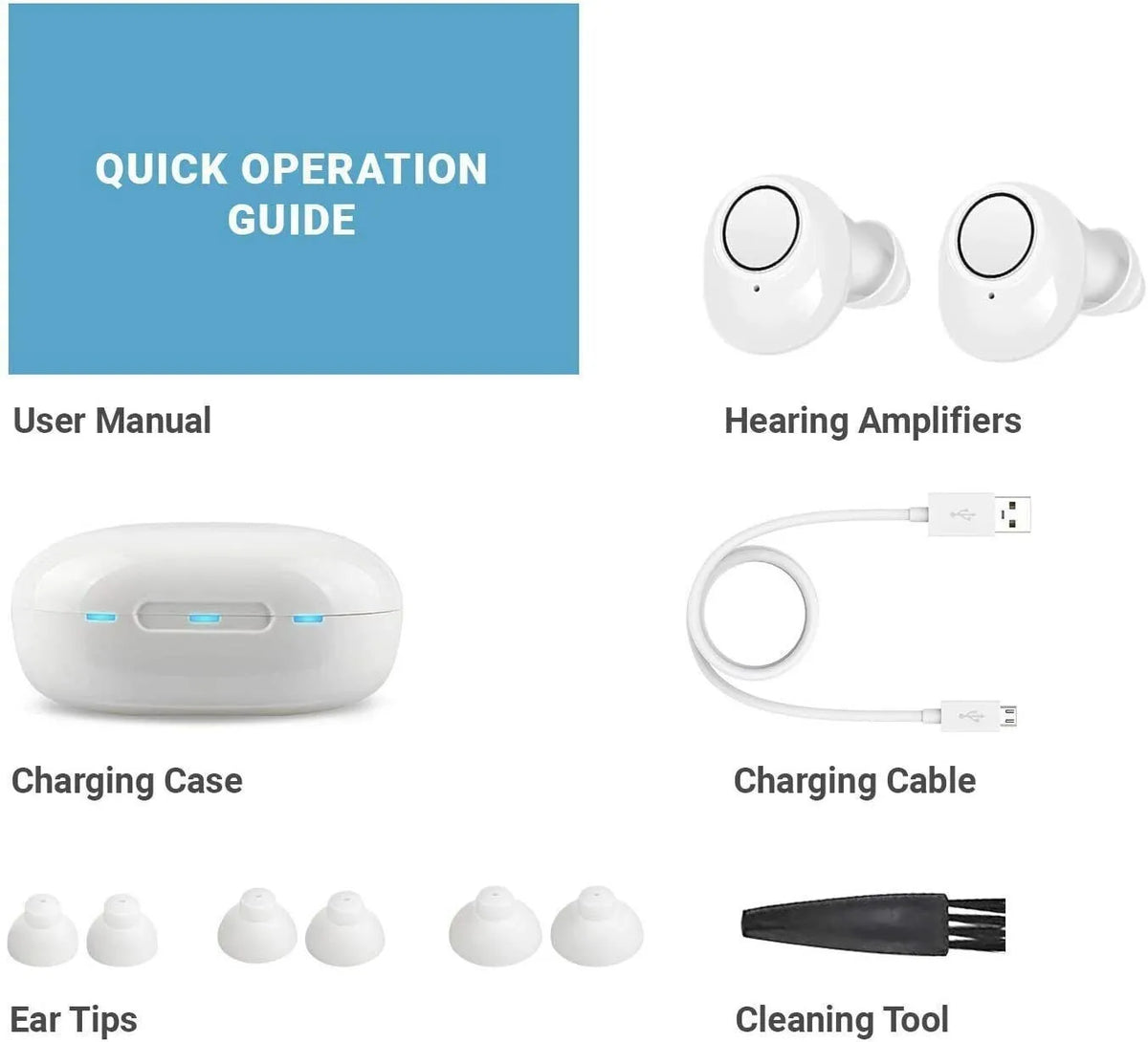 JINGHAO Rechargeable Digital Hearing Aid Sound Amplifier
