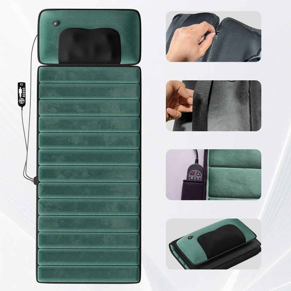 HIMOUTA Full Body Massage Mat With Heat And Vibration