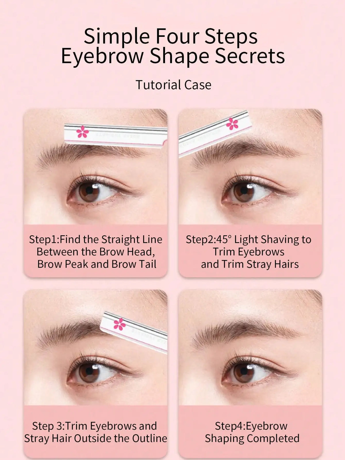 Professional Stainless Steel Eyebrow Trimmer for Smooth Grooming