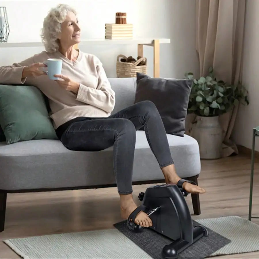 Portable Under Desk Mini Pedal Exerciser With Led Display
