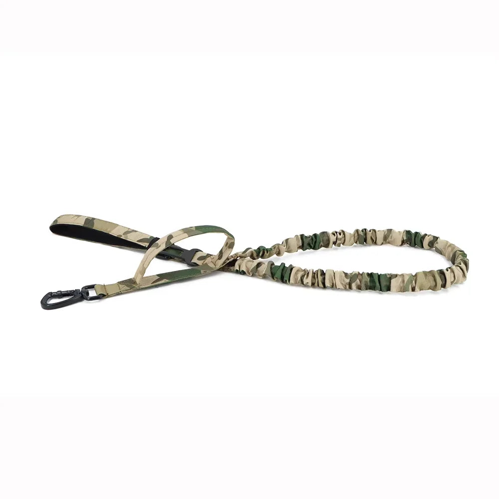 Retractable Military Dog Leash With Dual Handles For All Breeds