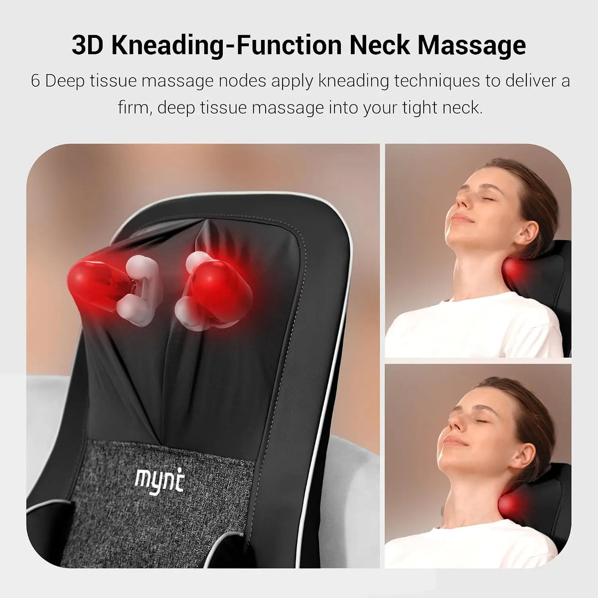Shiatsu Neck And Back Massager With Heat For Chairs
