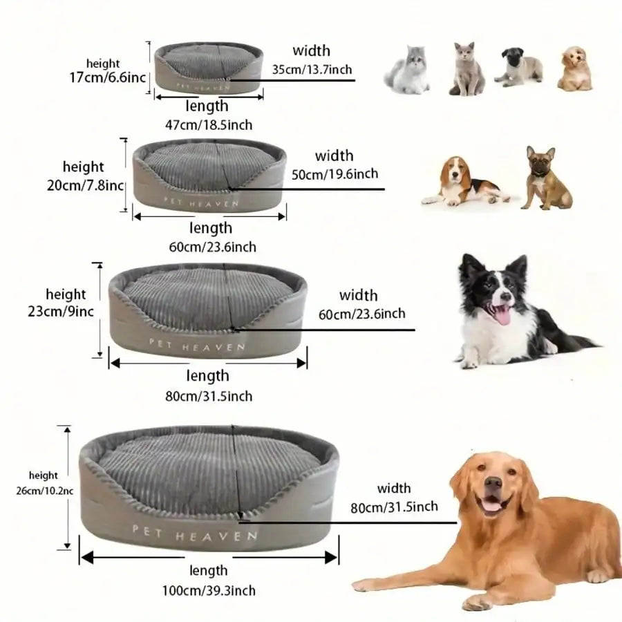 Soft Machine Washable Cotton Pet Bed For Dogs And Cats