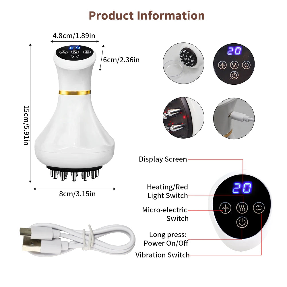 Jitesy Cordless LED Light Therapy Lymphatic Drainage Body Sculpting Massager