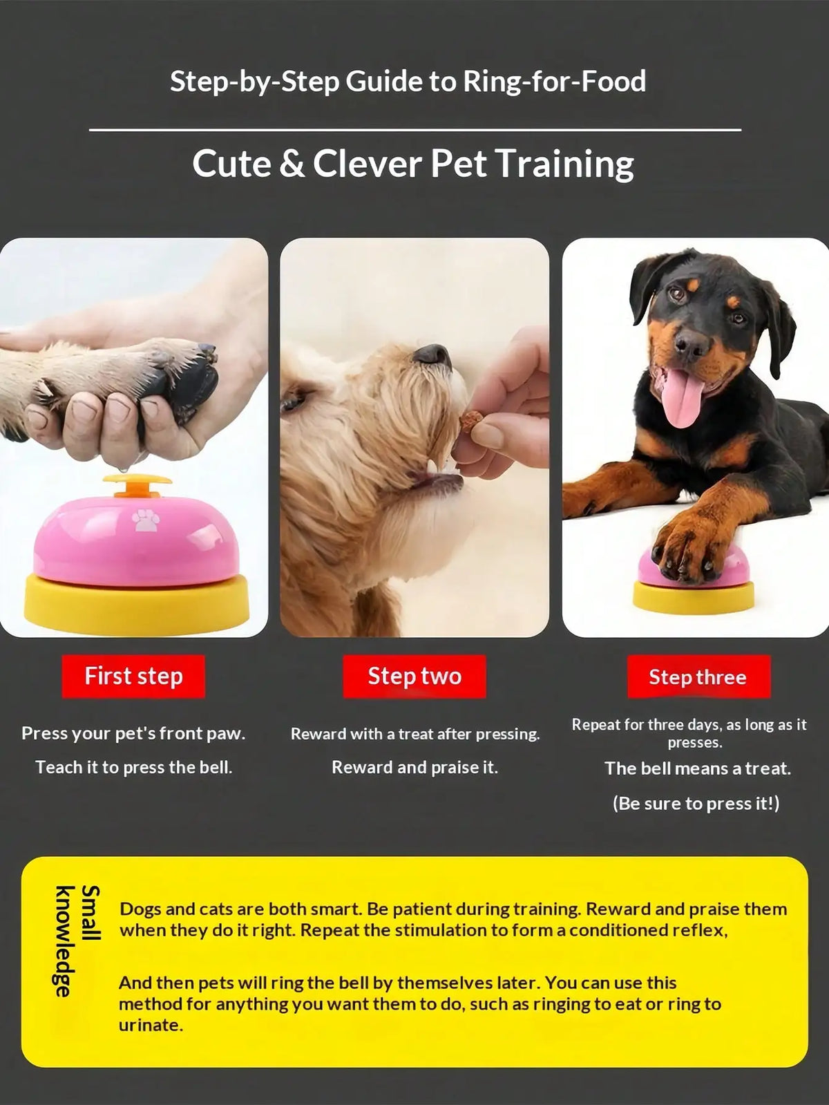Interactive Pet Training Bell For Dog Potty And Outdoor Communication