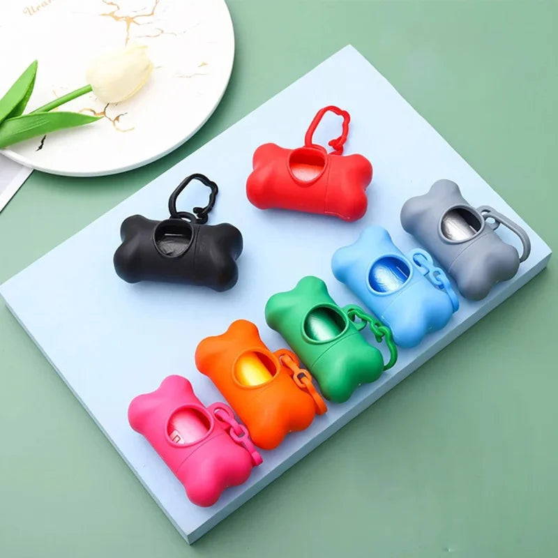 Bone Shaped Portable Dog Waste Bag Dispenser For Daily Walks