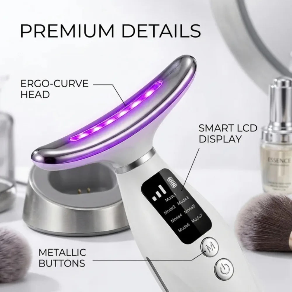 Hailicare Led Photon Therapy Neck Facial Lifting Massager