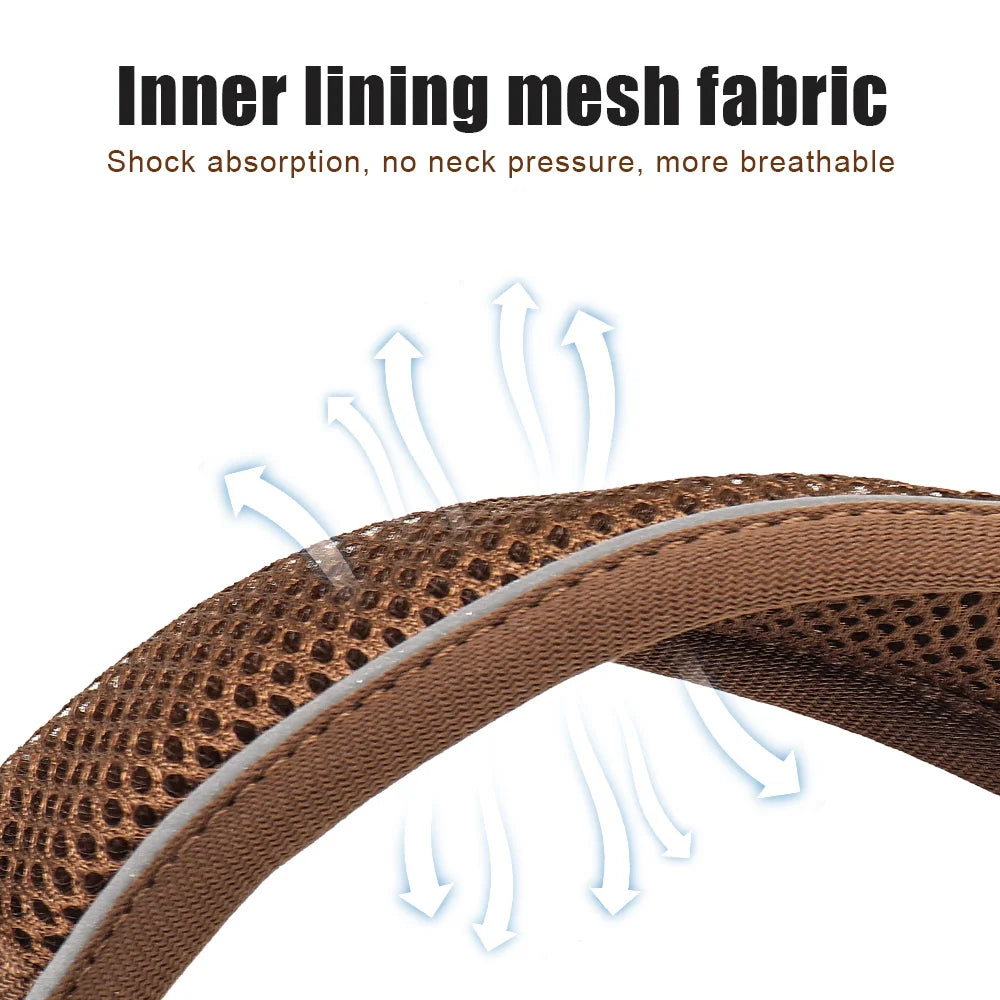 Premium Personalized Reflective Mesh Breathable Dog Collar