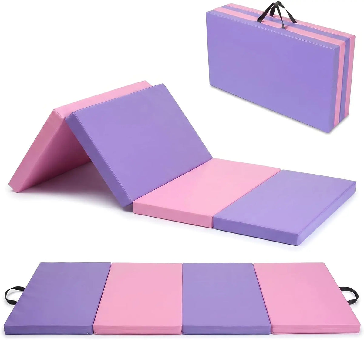 HiMISS Foldable Gymnastics Mat For Home Workouts And Training