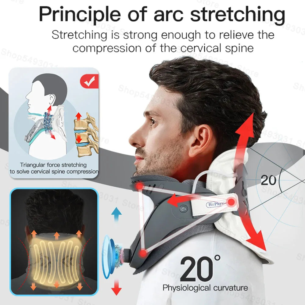 Adjustable Cervical Neck Traction Device For Home Orthopedic Support