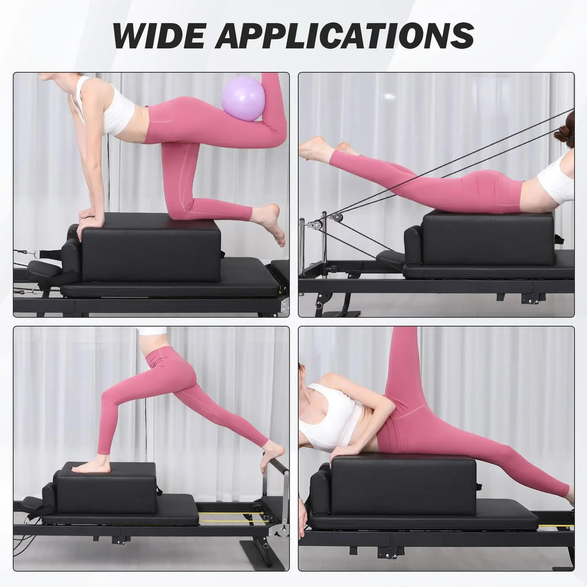 Himiss Portable Pilates Reformer Sit Box, Versatile Exercise Accessory