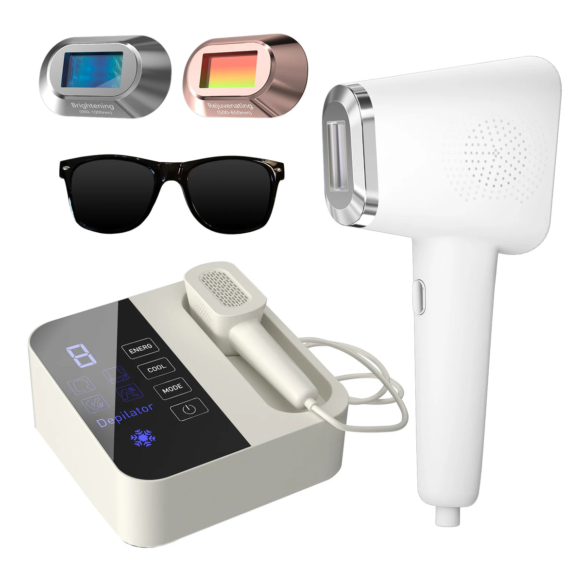 Advanced Hair Removal Epilator Device With Integrated Cooling System