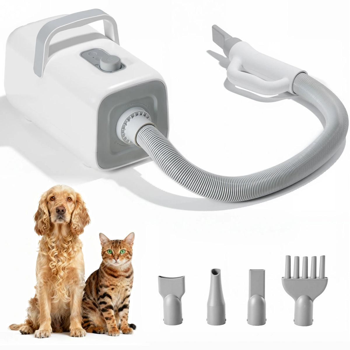 JHK Pet Grooming Vacuum Dryer Kit With Adjustable Heat