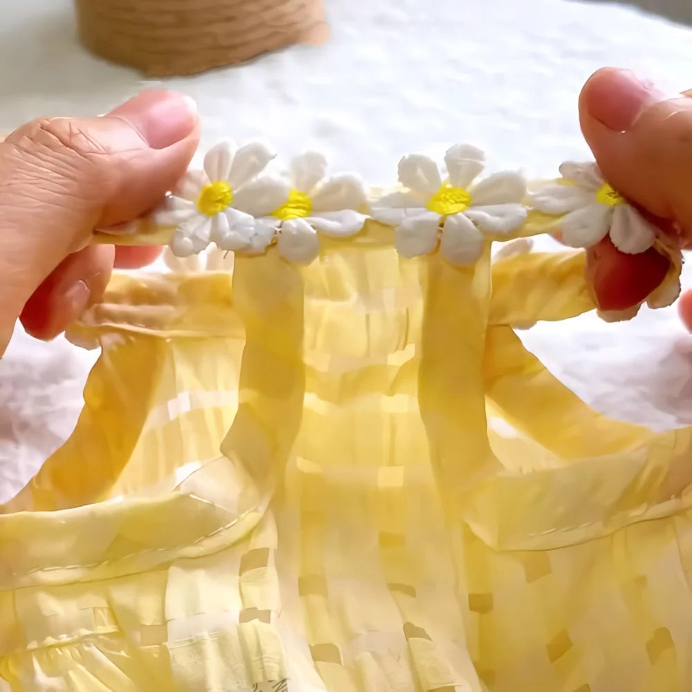Brandless Breathable Floral Wrath Cat And Dog Skirt Dress