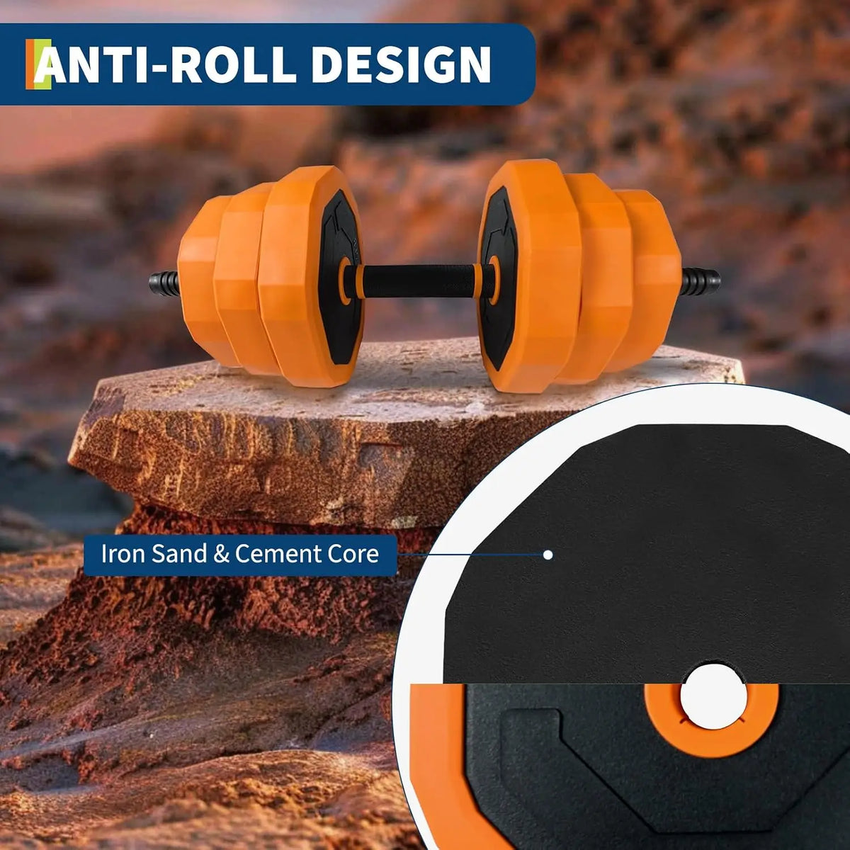 4-in-1 Adjustable Dumbbell Set for Home Gym Strength Training