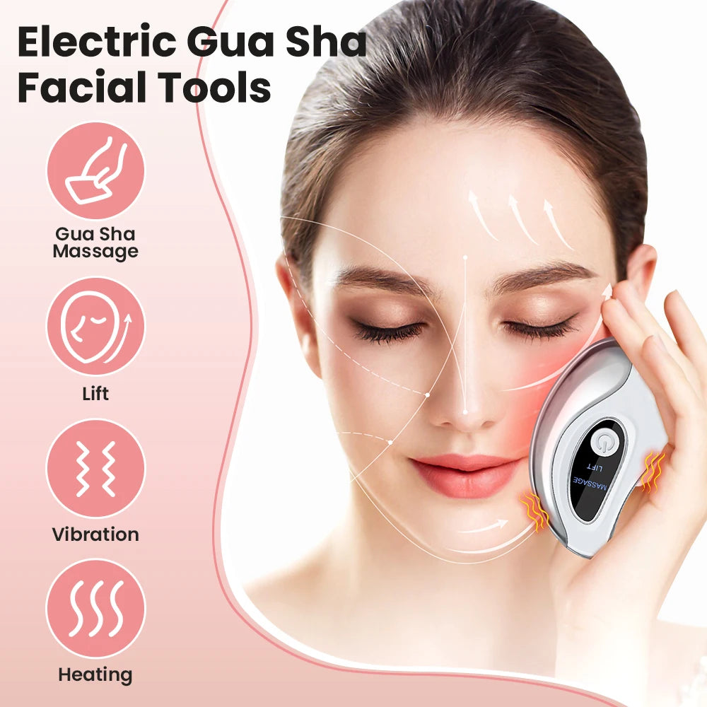 Hailicare Heated Gua Sha Facial Massager With Vibration