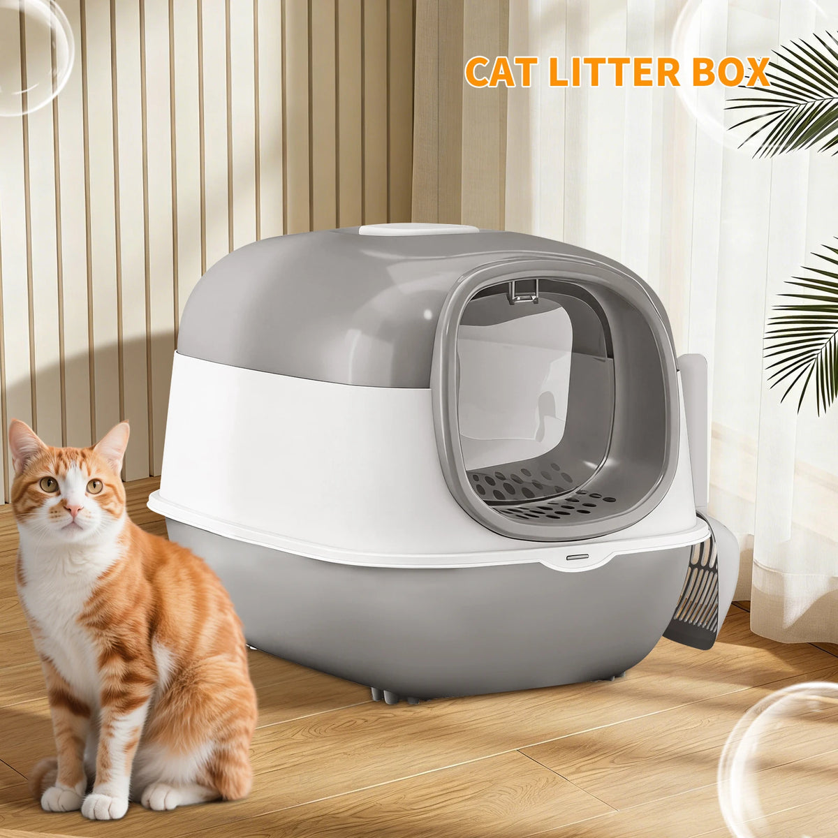 Dual Mode Extra Large Switchable Cat Litter Box For Multi Cats