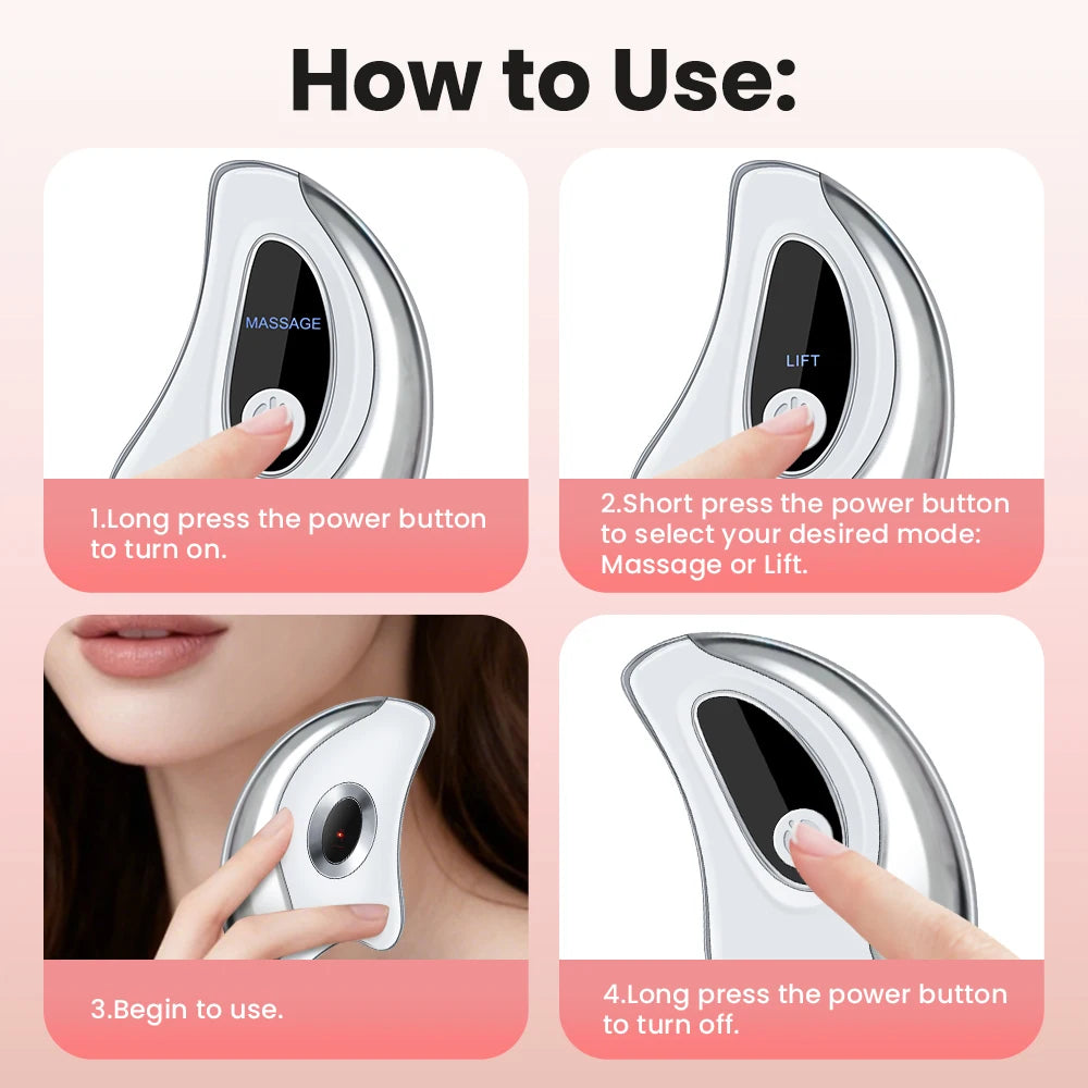 Hailicare Heated Gua Sha Facial Massager With Vibration