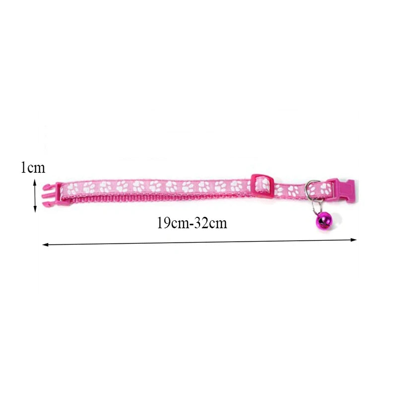 Premium Adjustable Cat Collar With Soft Ribbon And Bell