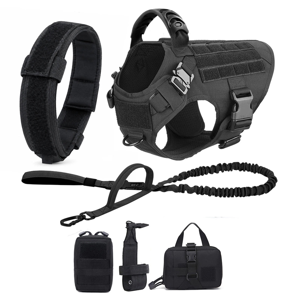 PETRAVEL Padded Dog Harness Leash Set for Training Walking